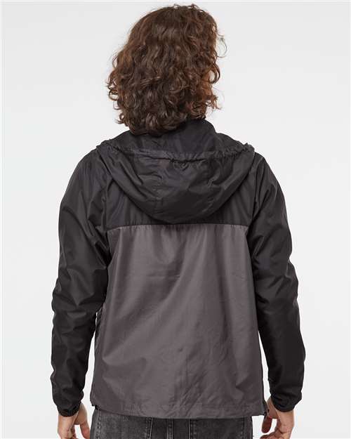 Black/ Graphite Lightweight Windbreaker Full-Zip Jacket - EXP54LWZ