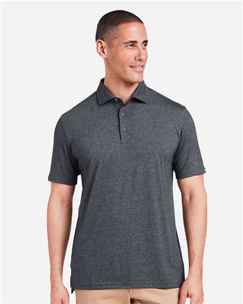 Black Heather Cloud Lightweight Polo - TM538