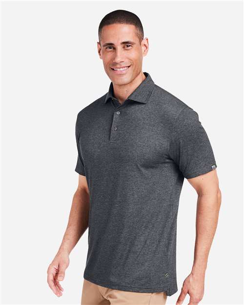 Black Heather Cloud Lightweight Polo - TM538