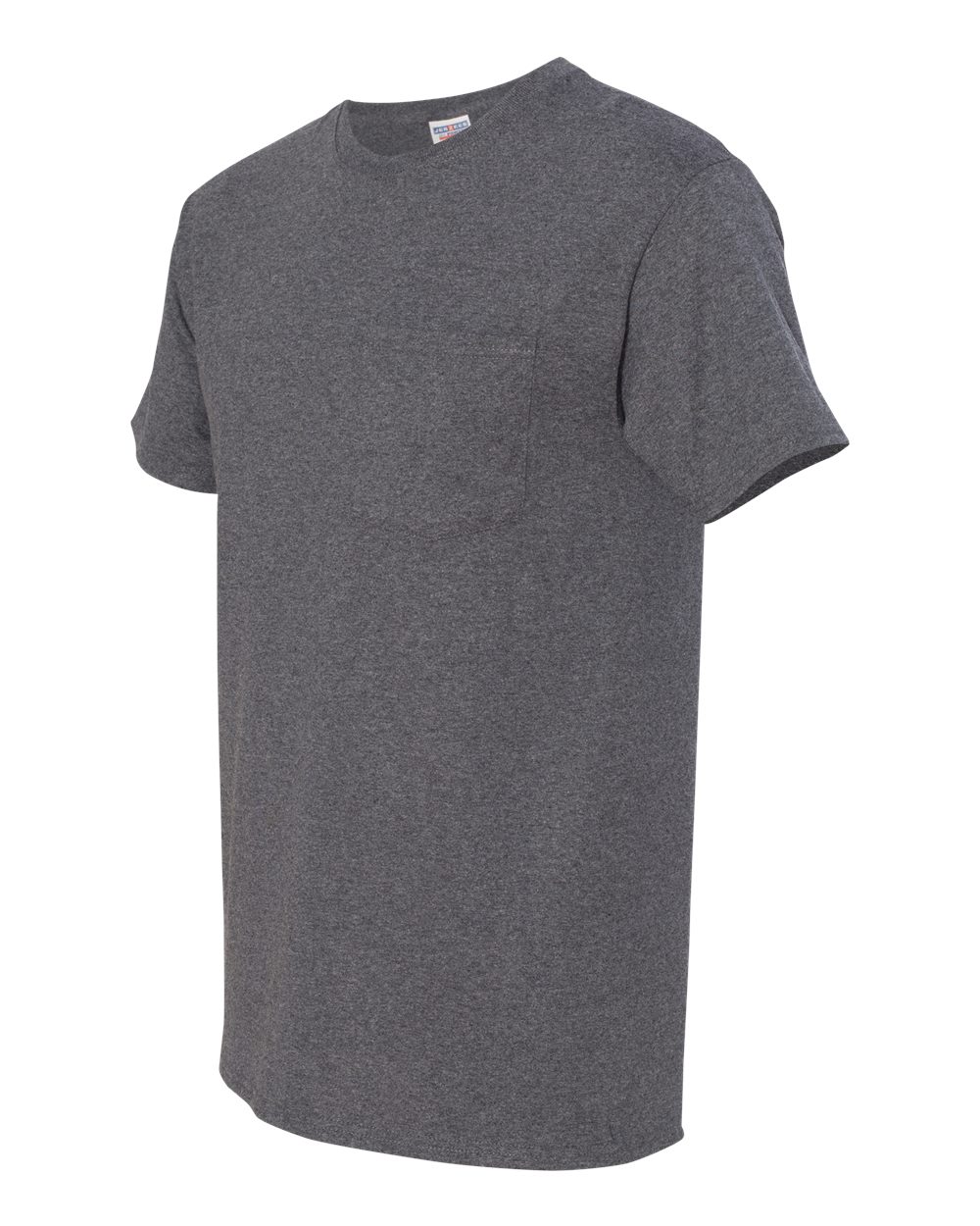 Black Heather Dri-Power® 50/50 Pocket T-Shirt - 29MPR
