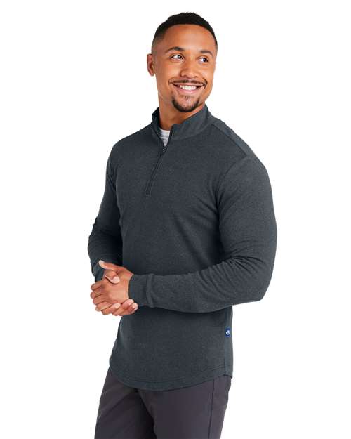 Black Heather Emery Quarter-Zip Pullover - SWE500
