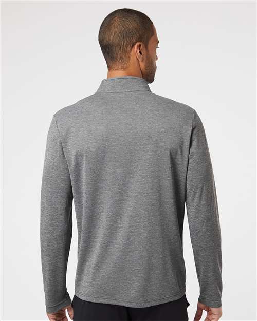 Black Heather Lightweight Quarter-Zip Pullover - A401