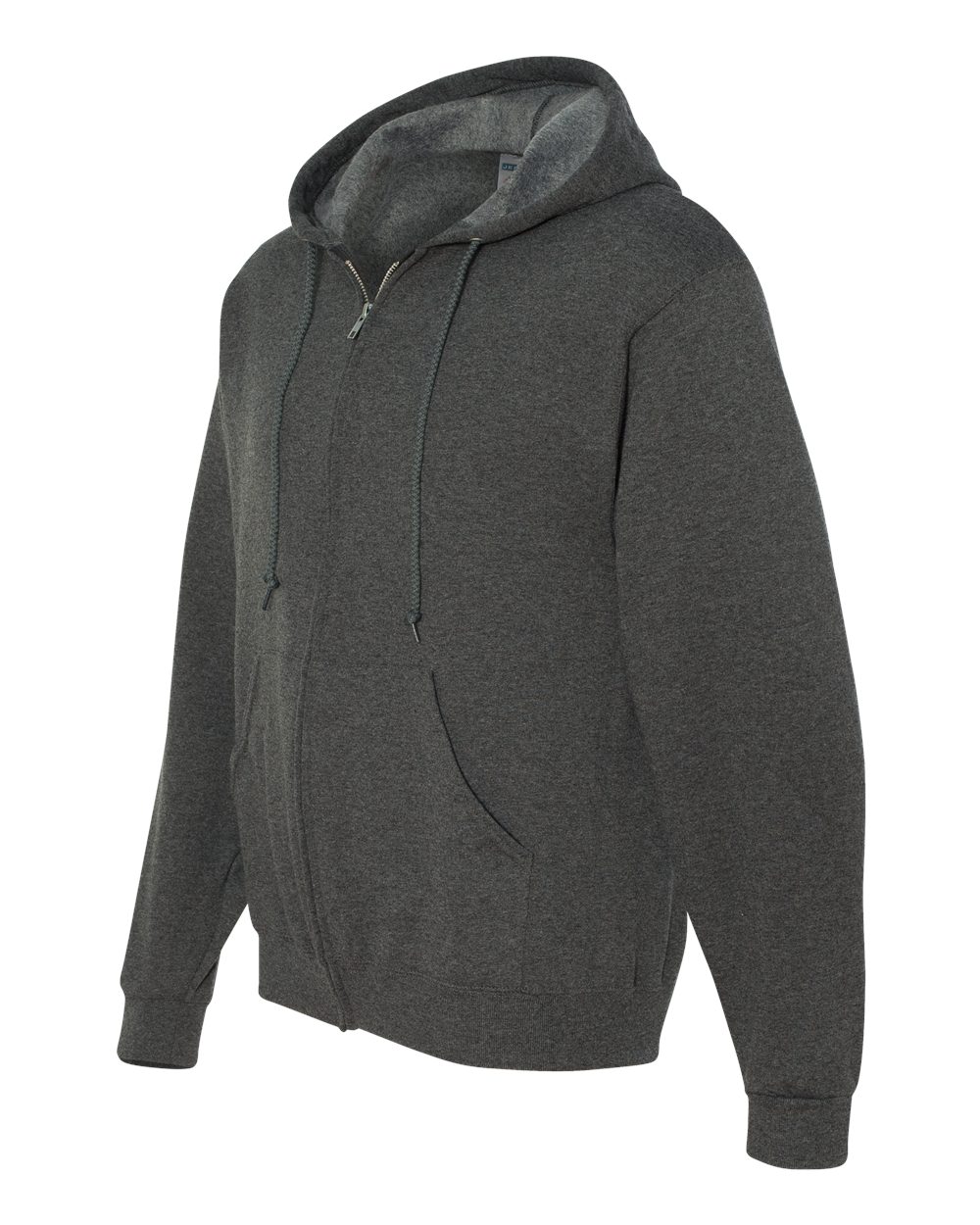 Black Heather NuBlend® Full-Zip Hooded Sweatshirt - 993MR