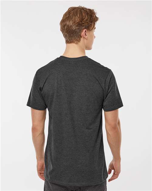 Black Heather Premium Cotton Blend T-Shirt - 541