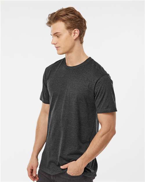 Black Heather Premium Cotton Blend T-Shirt - 541