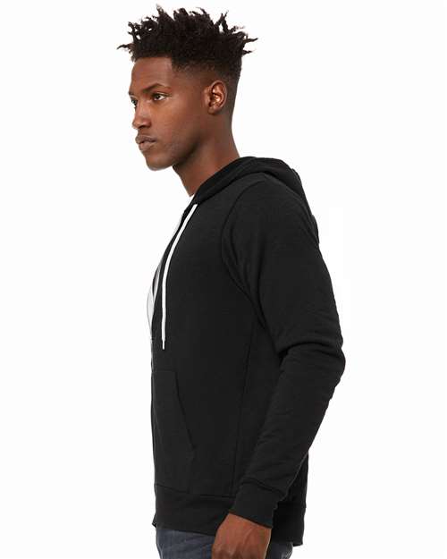 Black Heather Sponge Fleece Full-Zip Hoodie - 3739