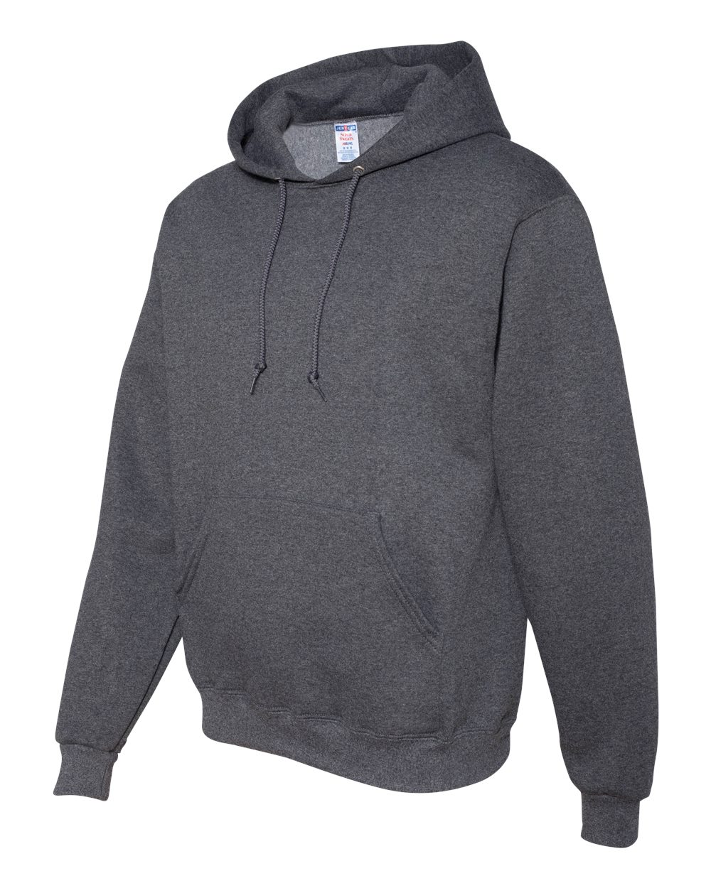 Black Heather Super Sweats NuBlend® Hooded Sweatshirt - 4997MR