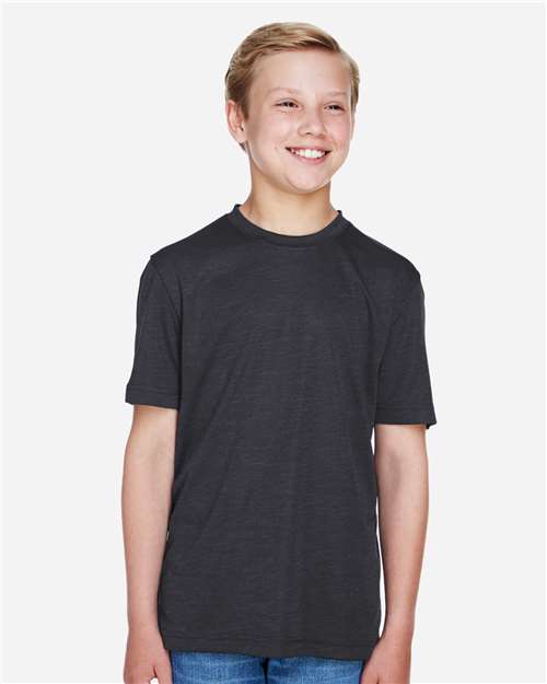Black Heather Youth Sonic Heather Performance T-Shirt - TT11HY