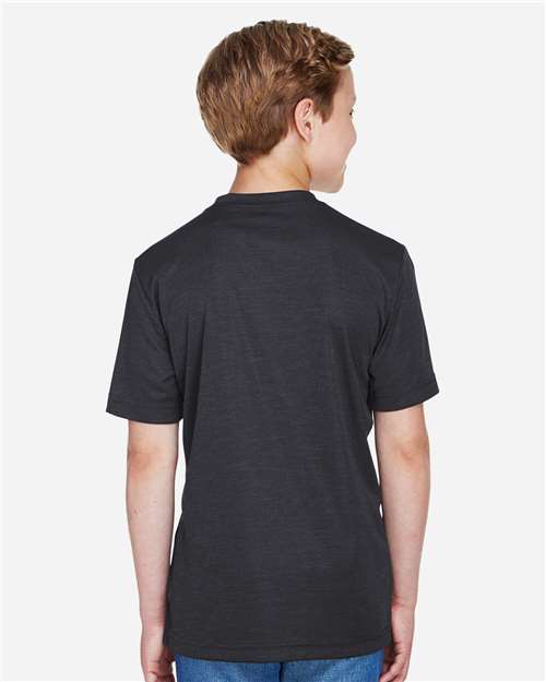 Black Heather Youth Sonic Heather Performance T-Shirt - TT11HY