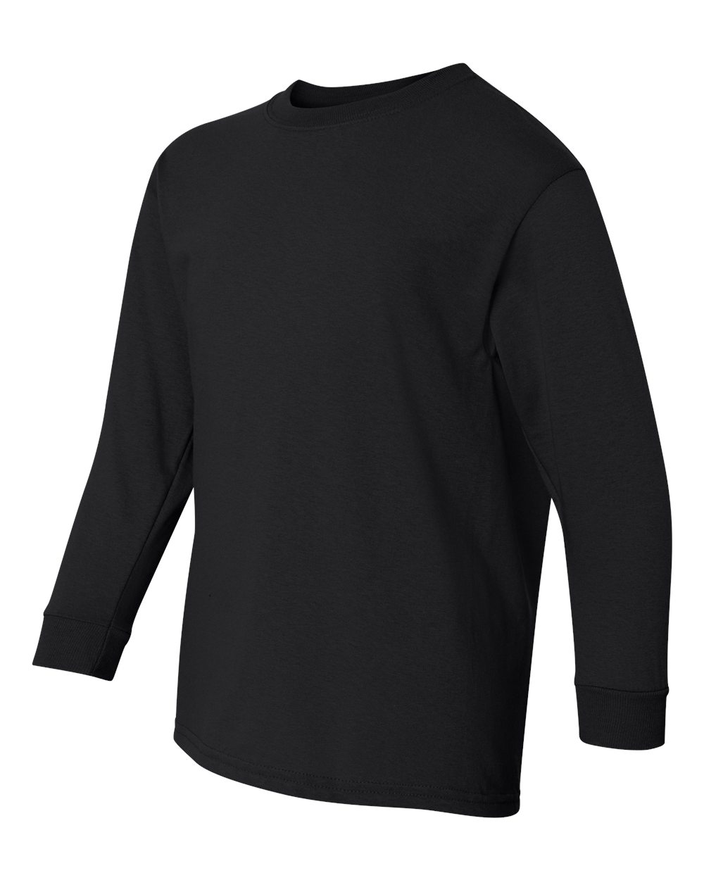 Black Heavy Cotton™ Youth Long Sleeve T-Shirt - 5400B