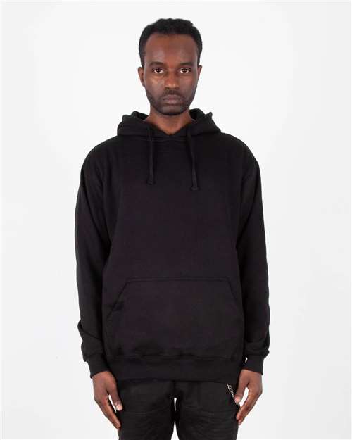 Black Heavyweight Fleece Hooded Sweatshirt - SHHFP