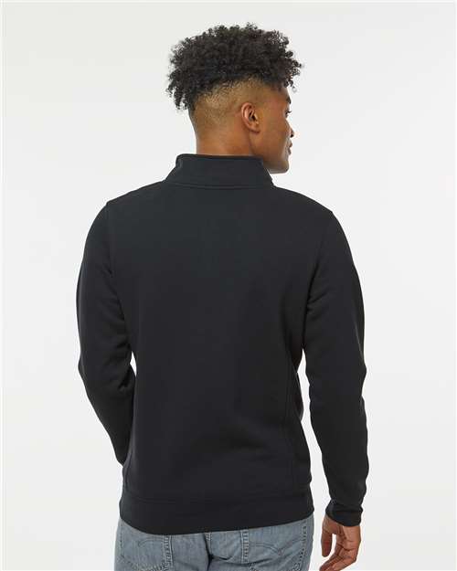 Black Heavyweight Fleece Quarter-Zip Sweatshirt - 8717