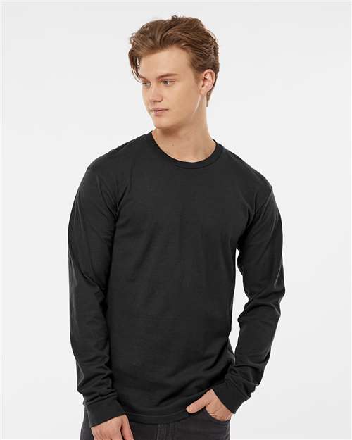 Black Heavyweight Jersey Long Sleeve T-Shirt - 291