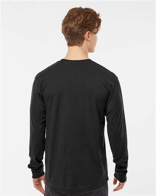 Black Heavyweight Jersey Long Sleeve T-Shirt - 291
