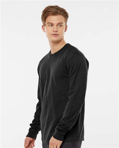 Black Heavyweight Jersey Long Sleeve T-Shirt - 291