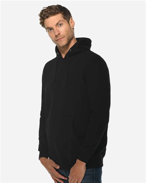 Black Heavyweight Pullover Hooded Sweatshirt - LS19001