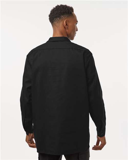 Black Industrial Long Sleeve Work Shirt - L535