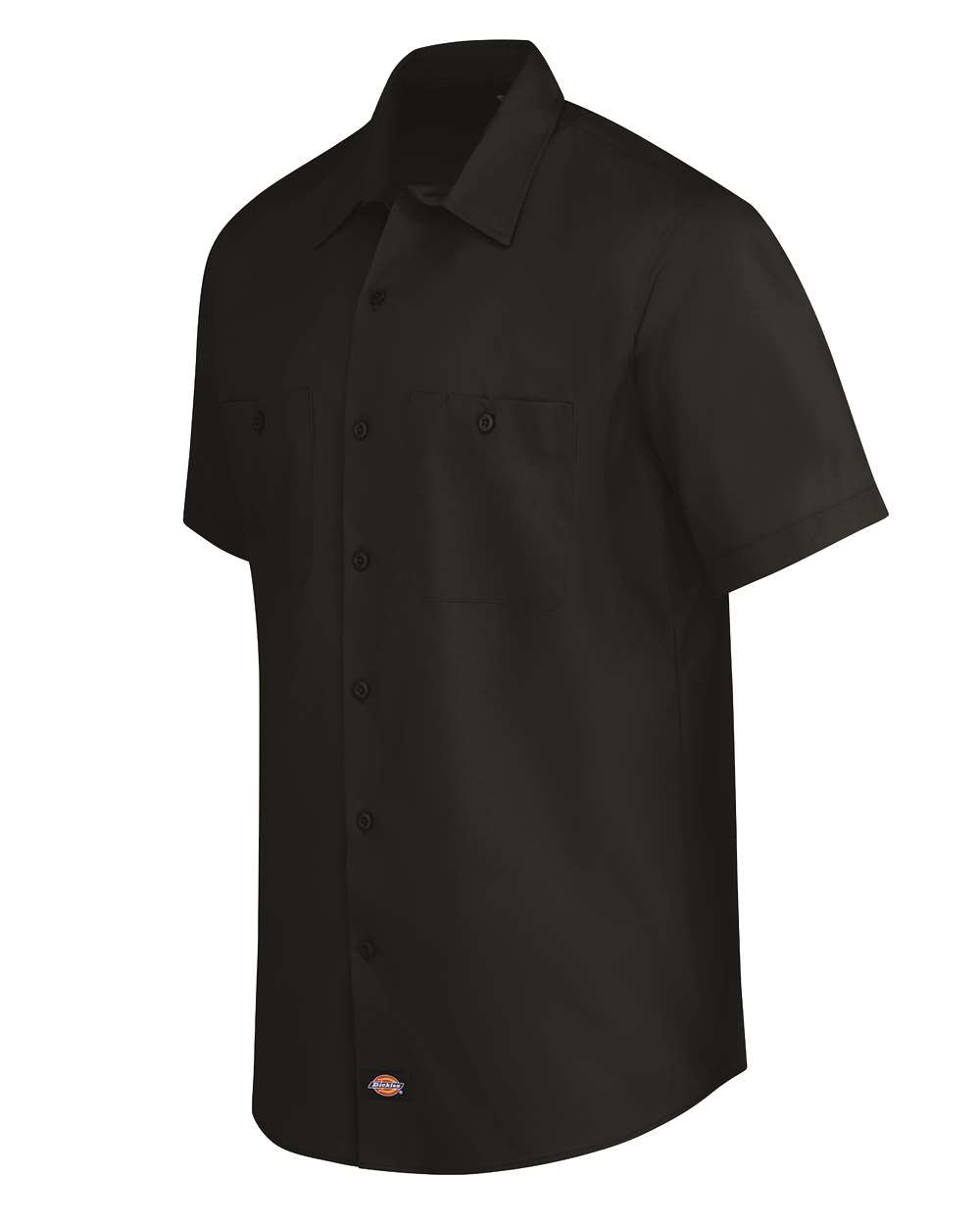 Black Industrial Worktech Ventilated Short Sleeve Work Shirt - Tall Sizes - LS51T