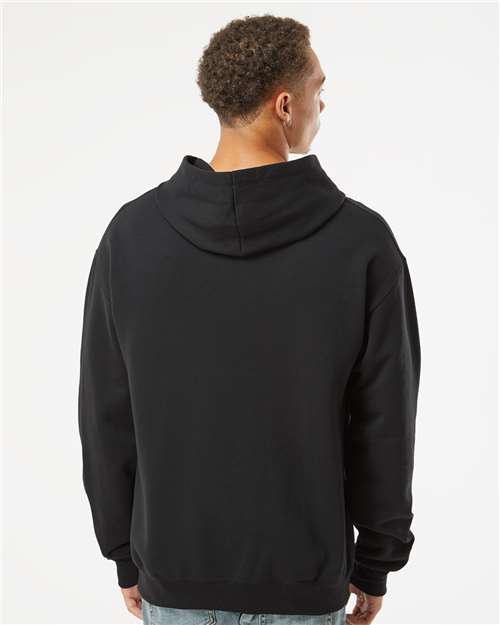 Black Ink/ White Nublend® Billboard Hooded Sweatshirt - 98CR
