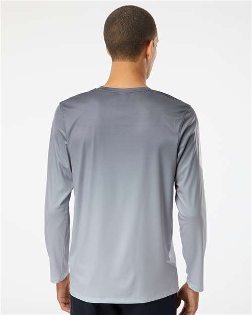 Black/ Light Charcoal Barbados Performance Pin Dot Long Sleeve T-Shirt - 225