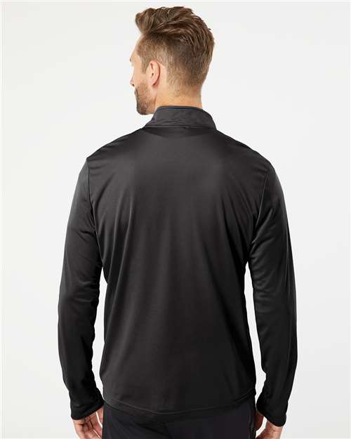 Black Lightweight Quarter-Zip Pullover - A401
