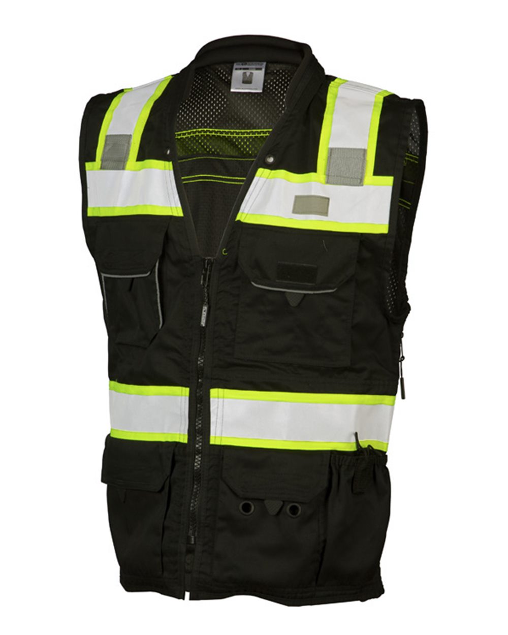Black/ Lime EV Series® Enhanced Visibility Professional Utility Vest - B500