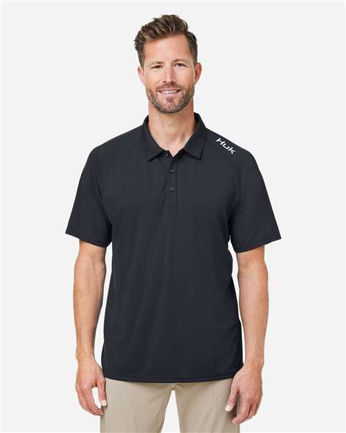 Black LoPro Solid Performance Polo - H12L005