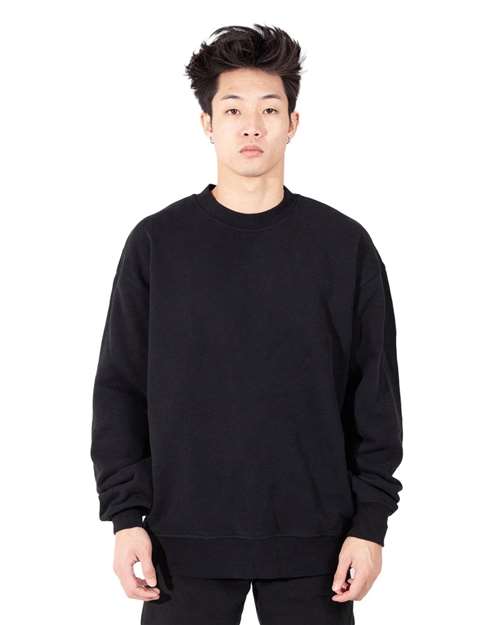 Black Los Angeles Garment-Dyed Crewneck Sweatshirt - SHGFC