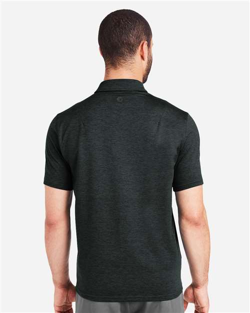 Black Marbled Fairway Polo - MDP1799