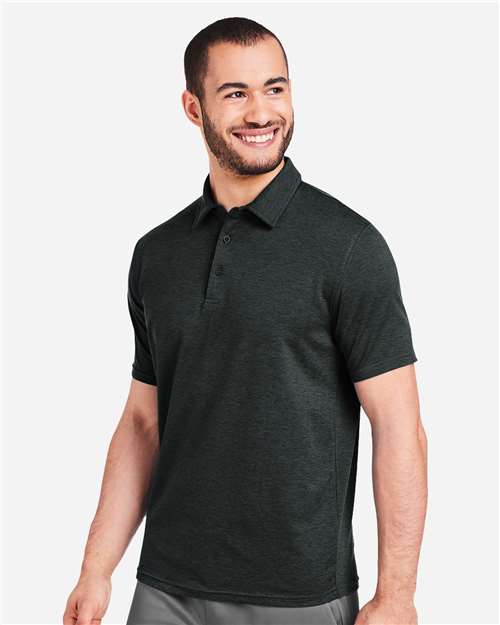Black Marbled Fairway Polo - MDP1799