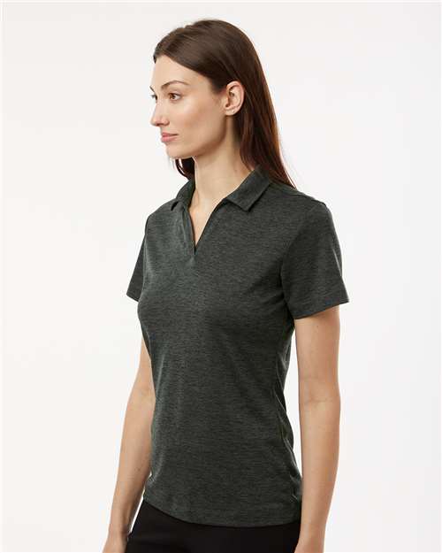 Black Melange Women's Performance Mélange Polo - 4HM00L