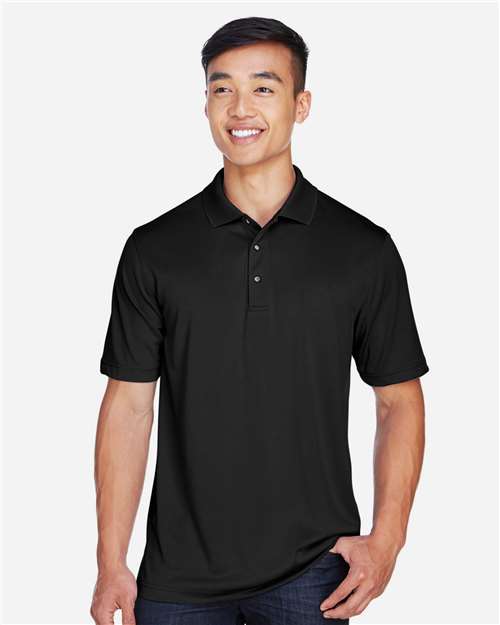 Black Men's Advantage Snag Protection Plus IL Snap Placket Polo - M345