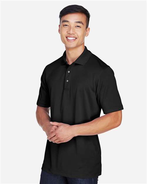 Black Men's Advantage Snag Protection Plus IL Snap Placket Polo - M345