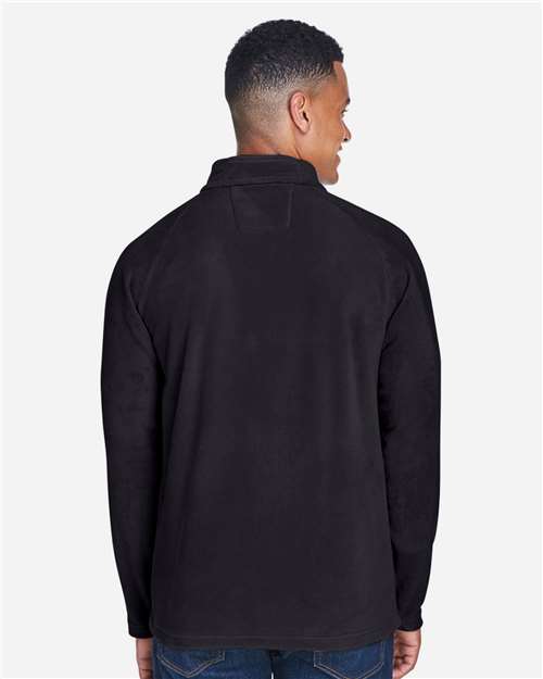 Black Men's Campus Microfleece Jacket - TT90