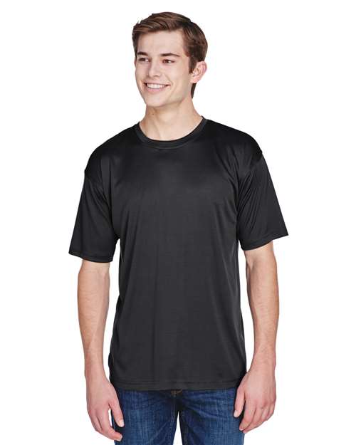 Black Men's Cool & Dry Basic Performance T-Shirt - 8620