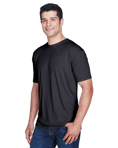 Black Men's Cool & Dry Sport Performance Interlock T-Shirt - 8420