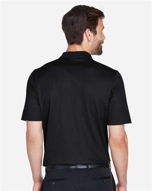 Black Men's CrownLux Performance® Plaited Polo - DG20