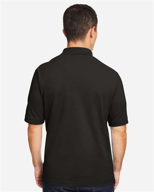 Black Men's Pique Polo - M200