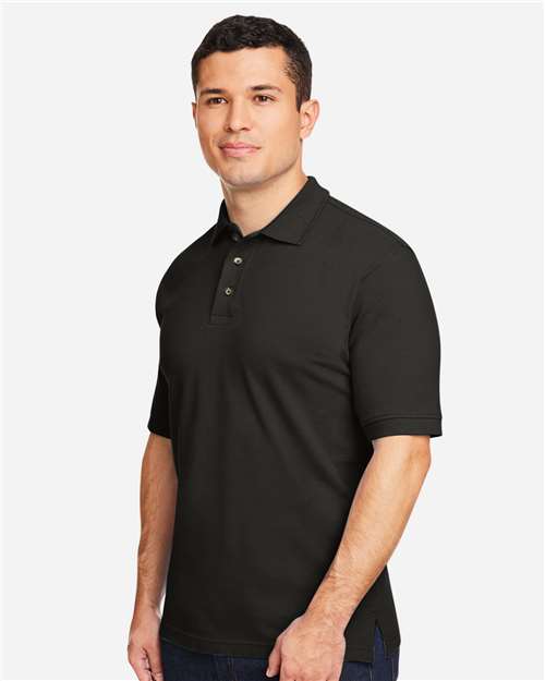 Black Men's Pique Polo - M200