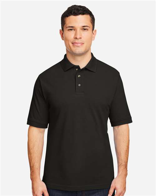 Black Men's Pique Polo - M200