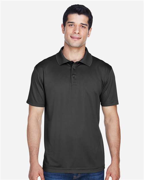 Black Men's Polyester Jersey Polo - M315
