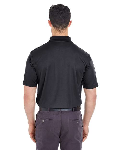Black Men's Tall Cool & Dry Mesh Piqué Polo - 8210T