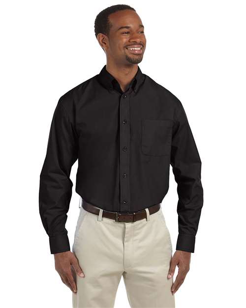 Black Men's Tall Essential Poplin - M510T