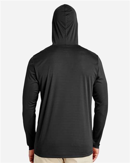 Black Men's Zone Performance Hooded T-Shirt - TT41