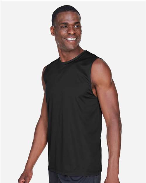 Black Men's Zone Performance Muscle T-Shirt - TT11M