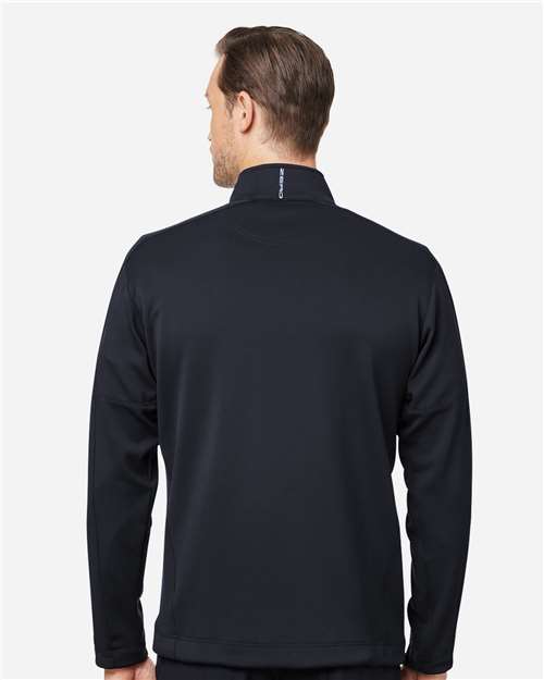 Black/ Metallic Silver Quarter-Zip Pullover - L330