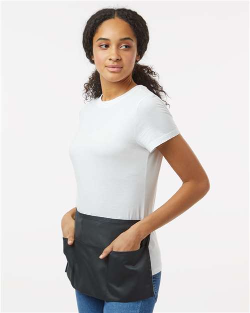 Black Midweight Cotton Twill Waist Apron - 5500