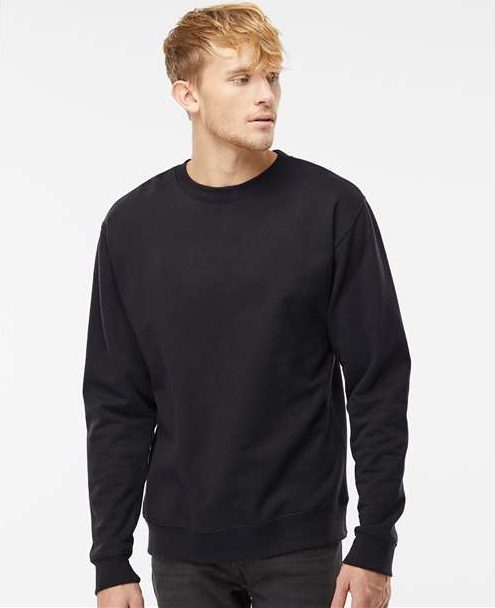 Black Midweight Crewneck Sweatshirt - SS3000