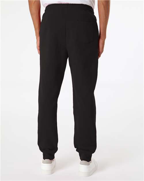 Black Midweight Fleece Pants - IND20PNT