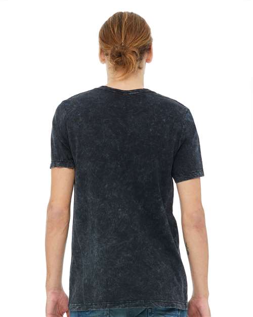 Black Mineral Wash Texture Tee - 3650